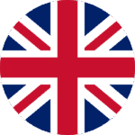 United Kingdom flag in circular design